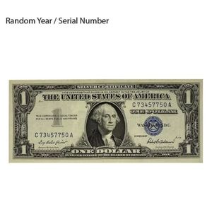 $1 Silver Certificate Currency Note Avg Circ (Random Year)